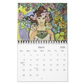 Alphonse Mucha Art Kalender (Mär 2026)