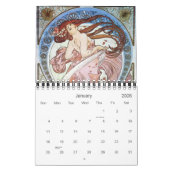 Alphonse Mucha Art Kalender (Jan 2026)