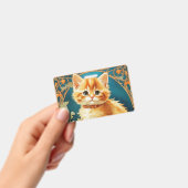 Alphonse Mucha Art Nouveau Cat Ausweis (Handheld)