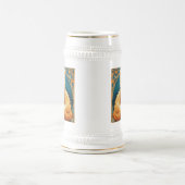 Alphonse Mucha Art Nouveau Cat Bierglas (Mittel)