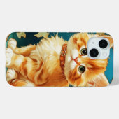 Alphonse Mucha Art Nouveau Cat Case-Mate iPhone Hülle (Rückseite (Horizontal))