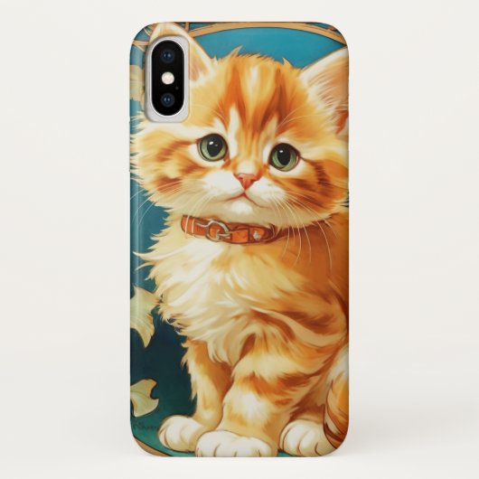 Alphonse Mucha Art Nouveau Cat Case-Mate iPhone Hülle (Rückseite)