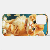 Alphonse Mucha Art Nouveau Cat Case-Mate iPhone Hülle (Rückseite (Horizontal))