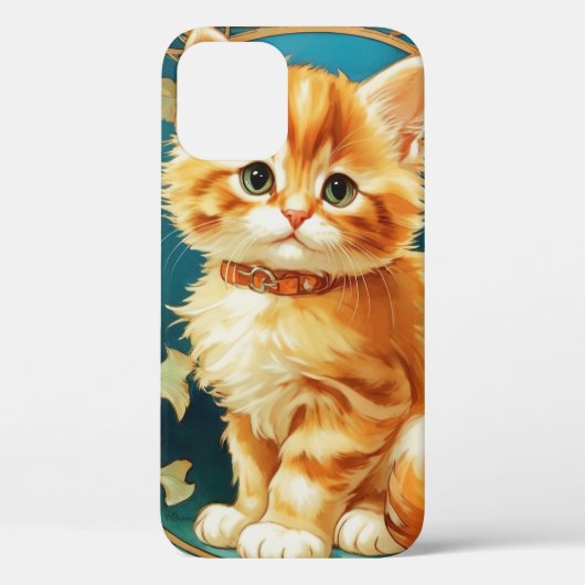 Alphonse Mucha Art Nouveau Cat Case-Mate iPhone Hülle (Rückseite)