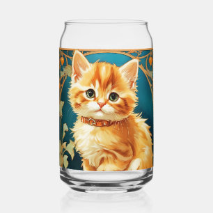 Alphonse Mucha Art Nouveau Cat Dosenglas