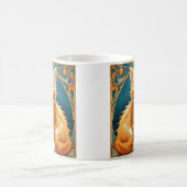Alphonse Mucha Art Nouveau Cat Kaffeetasse (Mittel)