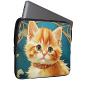 Alphonse Mucha Art Nouveau Cat Laptopschutzhülle (Vorne Rechts)