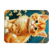 Alphonse Mucha Art Nouveau Cat Magnet (Horizontal)