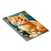 Alphonse Mucha Art Nouveau Cat Notizblock (Rechte Seite)