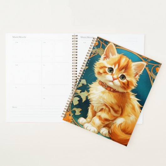 Alphonse Mucha Art Nouveau Cat Planer (Anzeige)