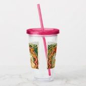 Alphonse Mucha Art Nouveau Daydream Acryltrinkbecher (Links)