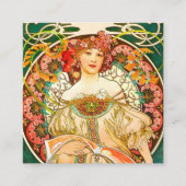 Alphonse Mucha Art Nouveau Daydream Begleitkarte (Vorderseite)