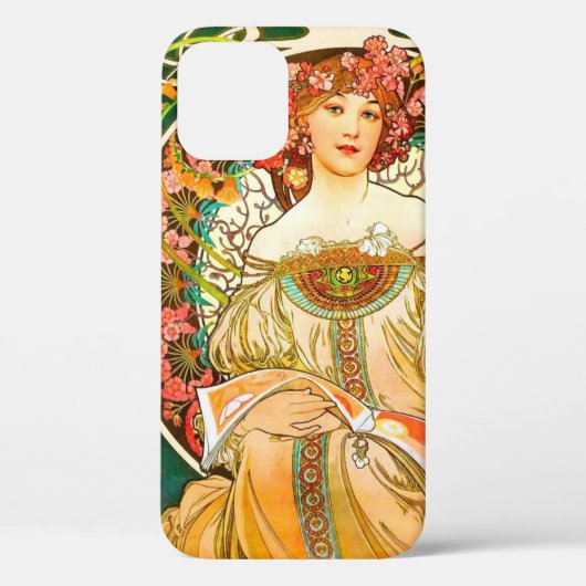 Alphonse Mucha Art Nouveau Daydream Case-Mate iPhone Hülle (Rückseite)