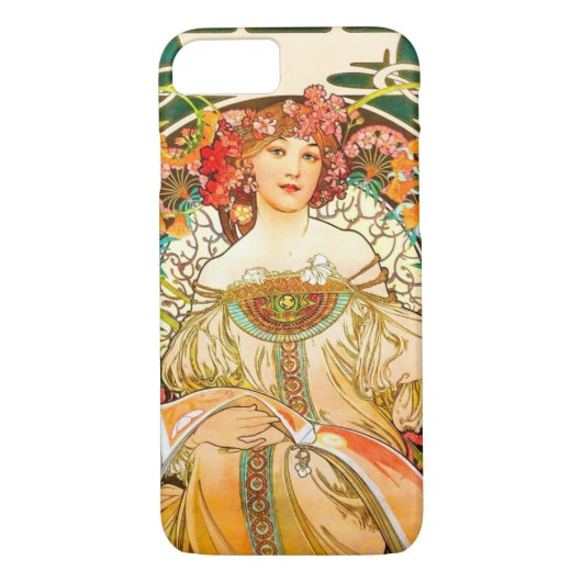 Alphonse Mucha Art Nouveau Daydream Case-Mate iPhone Hülle (Rückseite)