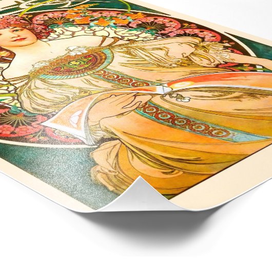 Alphonse Mucha Art Nouveau Daydream Fotodruck (Ecke)