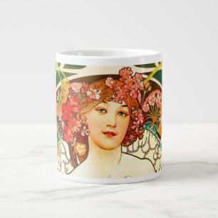 Alphonse Mucha Art Nouveau Daydream Jumbo-Tasse
