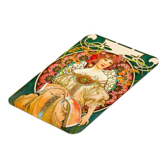 Alphonse Mucha Art Nouveau Daydream Magnet (Linke Seite)
