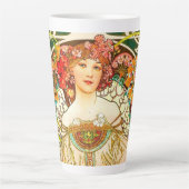 Alphonse Mucha Art Nouveau Daydream Milchtasse (Vorderseite)
