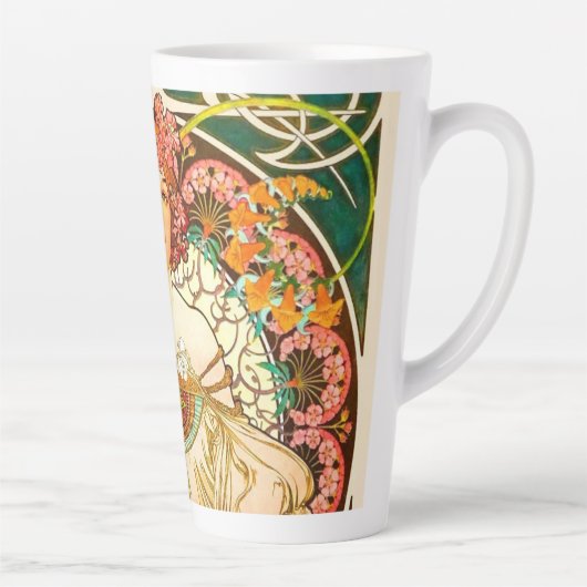 Alphonse Mucha Art Nouveau Daydream Milchtasse (Rechts)