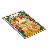 Alphonse Mucha Art Nouveau Daydream Notizblock (Rechte Seite)
