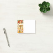 Alphonse Mucha Art Nouveau Daydream Post-it Klebezettel (Büro)