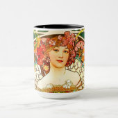 Alphonse Mucha Art Nouveau Daydream Tasse (Zentrum)
