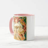 Alphonse Mucha Art Nouveau Daydream Tasse (Vorderseite Links)