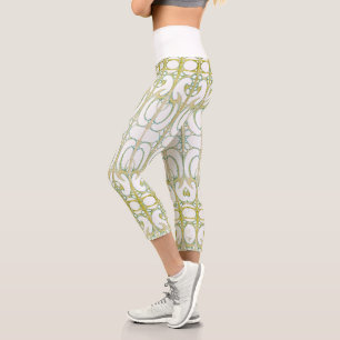 Alphonse Mucha Art Nouveau Dekoration abstrakte Ku Capri Leggings