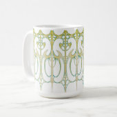 Alphonse Mucha Art nouveau dekorative abstrakte Ku Kaffeetasse (Vorderseite Links)