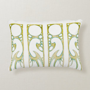 Alphonse Mucha Art Nouveau Dekorrahmen Streifen Dekokissen