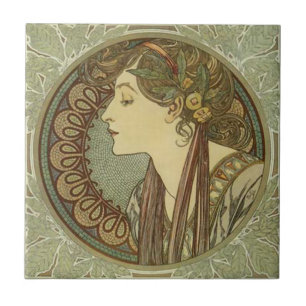 Alphonse Mucha Art Nouveau Fliesen