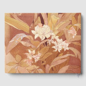 Alphonse Mucha Art Nouveau Floral Detail Gästebuch (Rückseite)