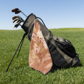 Alphonse Mucha Art Nouveau Floral Detail Golfhandtuch (Gras)