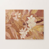 Alphonse Mucha Art Nouveau Floral Detail Puzzle (Horizontal)