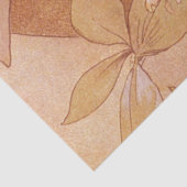 Alphonse Mucha Art Nouveau Floral Detail Seidenpapier (Ausschnitt)