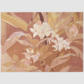 Alphonse Mucha Art Nouveau Floral Detail Seidenpapier (Vorderseite)