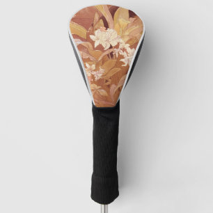 Alphonse Mucha Art Nouveau Florales Detail Golf Headcover