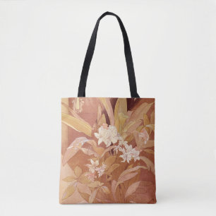 Alphonse Mucha Art Nouveau Florales Detail Tasche