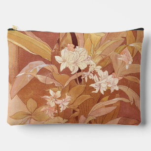 Alphonse Mucha Art Nouveau Florales Detail Zubehörtasche