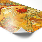 Alphonse Mucha Art Nouveau Herbst Fotodruck (Ecke)
