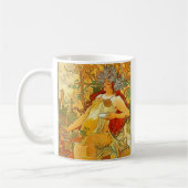 Alphonse Mucha Art Nouveau Herbst Kaffeetasse (Links)