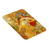 Alphonse Mucha Art Nouveau Herbst Magnet (Rechte Seite)