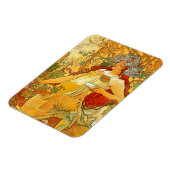 Alphonse Mucha Art Nouveau Herbst Magnet (Linke Seite)