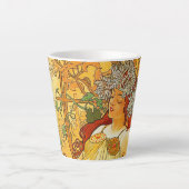 Alphonse Mucha Art Nouveau Herbst Milchtasse (Vorderseite)