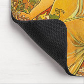 Alphonse Mucha Art Nouveau Herbst Mousepad (Ecke)
