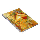 Alphonse Mucha Art Nouveau Herbst Notizblock (Rechte Seite)