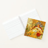 Alphonse Mucha Art Nouveau Herbst Notizblock (Innenseite)