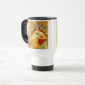 Alphonse Mucha Art Nouveau Herbst Reisebecher (Vorderseite Links)
