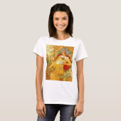 Alphonse Mucha Art Nouveau Herbst T-Shirt (Vorne ganz)