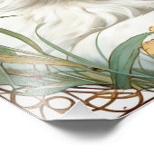 Alphonse Mucha Art Nouveau Kitten Fotodruck (Ecke)